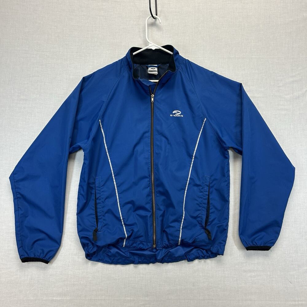 Brooks Replex Running Windbreaker Jacket Men's Medium Blue Full Zip Pockets Run
